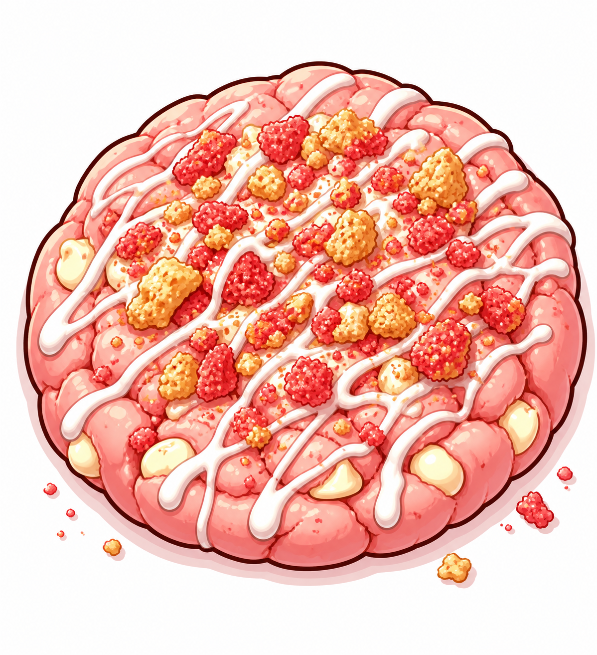 Strawberry Crunch Cookies