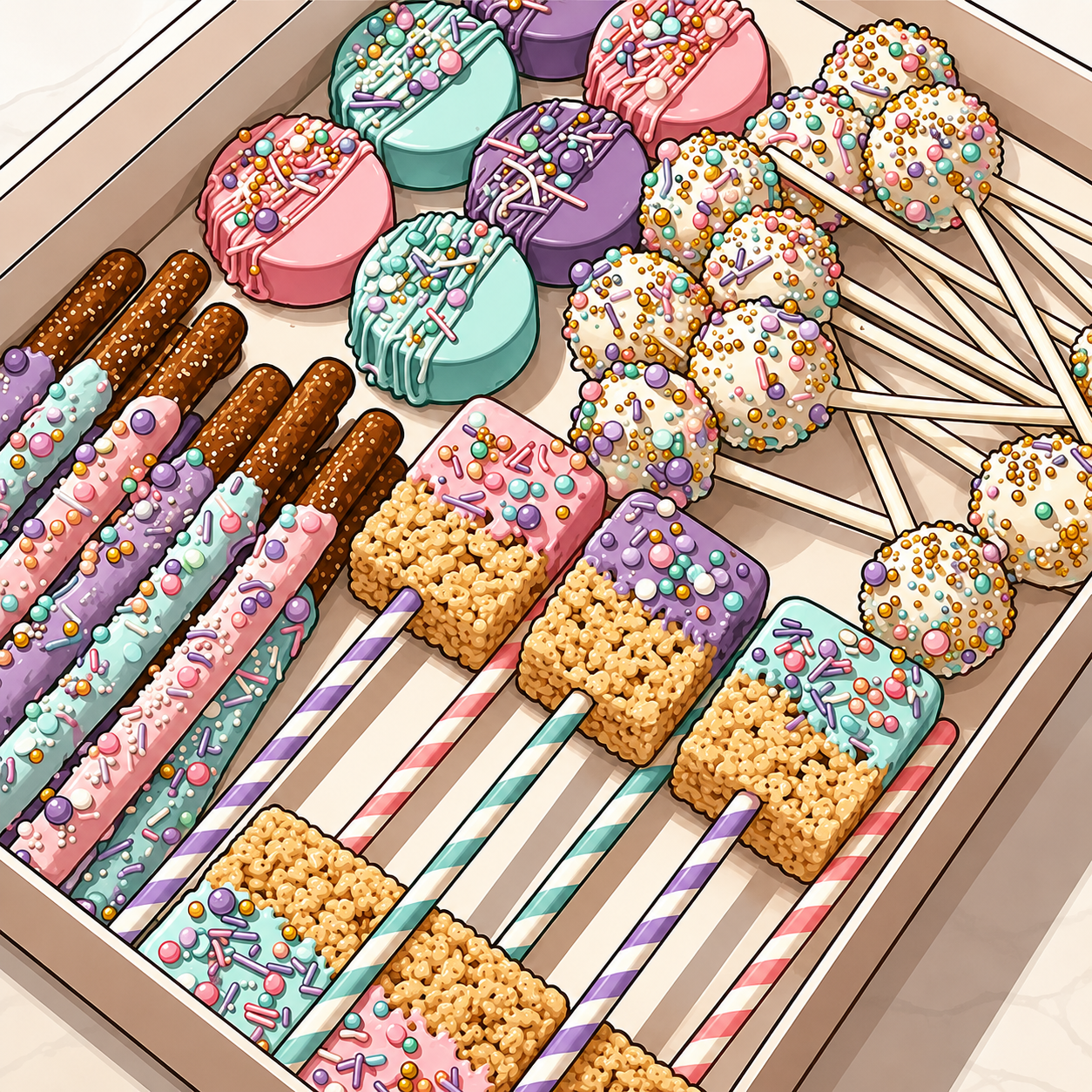 Chocolate covered treat box