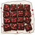 Dried Strawberry Brownie