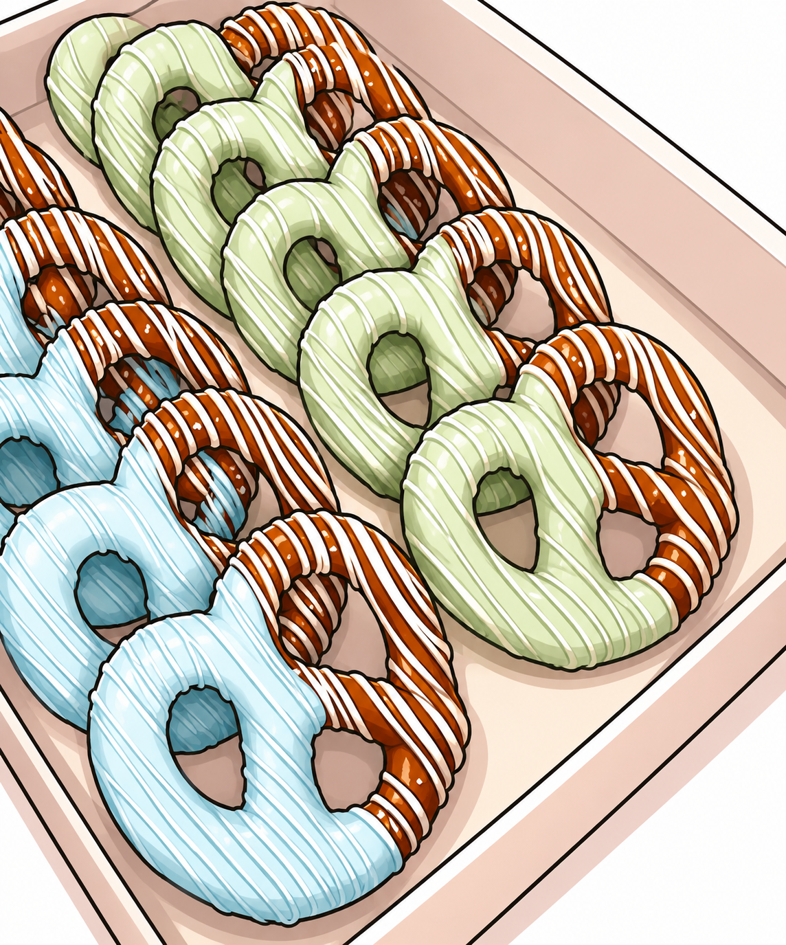 Chocolate covered pretzels